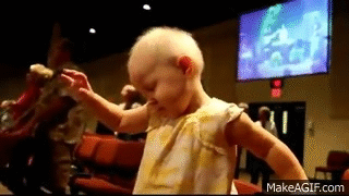 ANGEL CAUGHT ON TAPE WITH BABY PRAISING GOD on Make a GIF