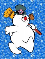 FROSTY THE SNOWMAN WALKING SNOWFLAKE BACKGROUND.jpg