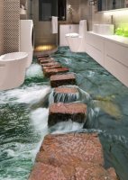 3D Stone Road Lake 0530 Floor Wallpaper Murals Self-Adhesive Removable Kitchen Bath Floor Wat...jpeg