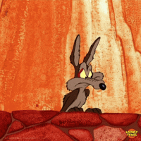 Wile E Coyote Scare GIF by Looney Tunes - Find & Share on GIPHY.gif