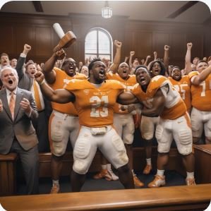 Vols celebrate in courtroom.JPG