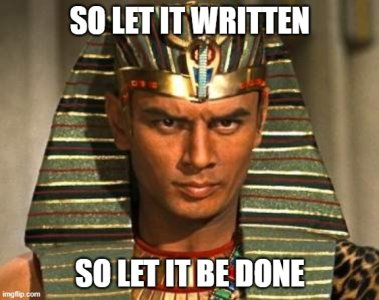 Pharaoh So let it be written.jpg