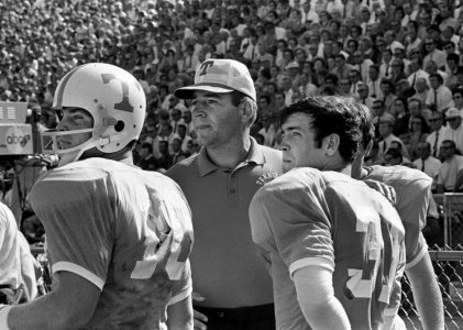 Curt Watson, Doug Dickey, Bobby Scott_Vols-Auburn 1969.jpg