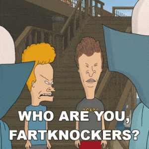 who-are-you-fartknockers-butt-head.gif