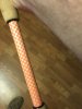 Orange and White Checkerboard Split Grip.JPG