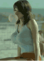 Moving-animated-picture-of-girl-blowing-a-bubble.gif