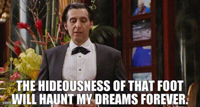 YARN | The Hideousness Of That Foot Will Haunt My Dreams Forever. | Mr.  Deeds (2002) | Video gifs by quotes | c72acd19 | 紗
