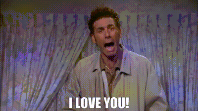 YARN | I love you! | Seinfeld S06E14E15 The Highlights of 100 | Video gifs  by quotes | 90073200 | 紗