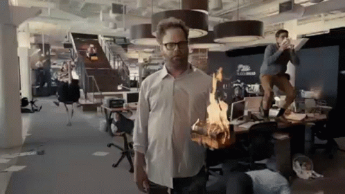office-chaos-fire-chaotic.gif