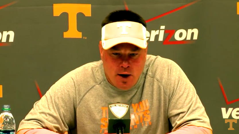 Butch Jones media session, Saturday 4/18 (video and notes)