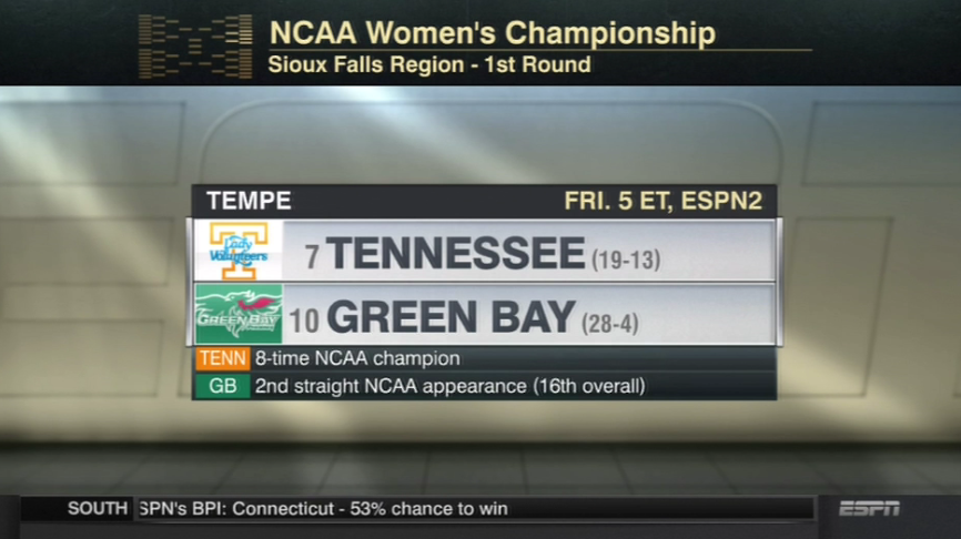 Lady Vols are a No. 7 seed in the NCAA Tournament