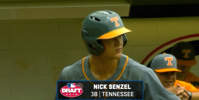 Nick Senzel drafted No. 2 overall in the 2016 MLB Draft