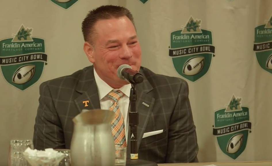 Butch Jones’ Thursday Music City Bowl press conference