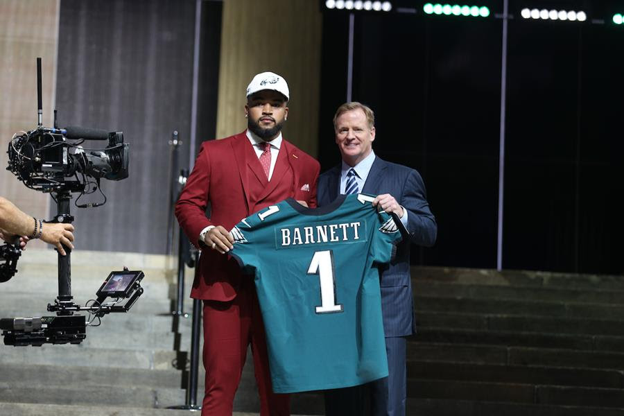 Philadelphia Eagles Select Barnett With 14th Overall Pick of NFL Draft