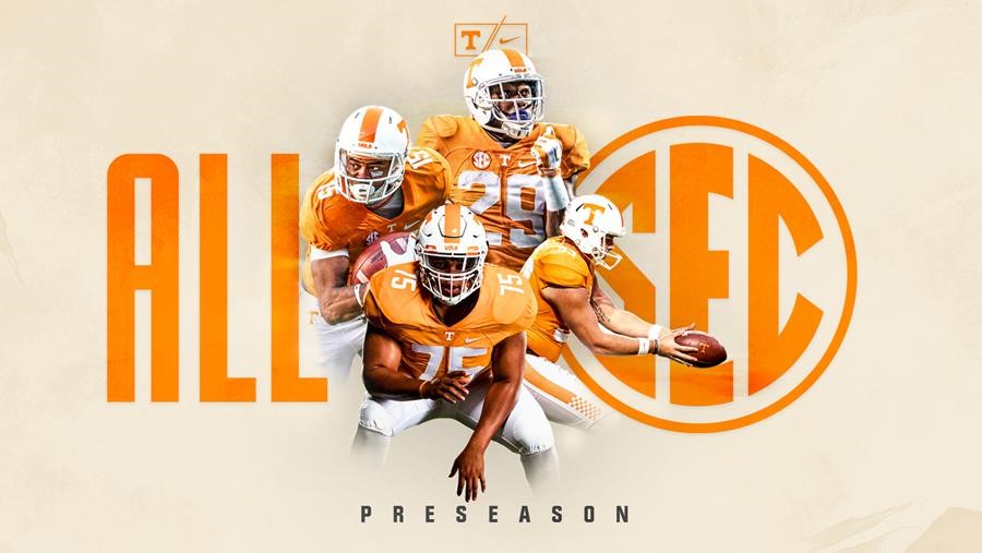 Four Vols Named to Preseason Coaches All-SEC Teams