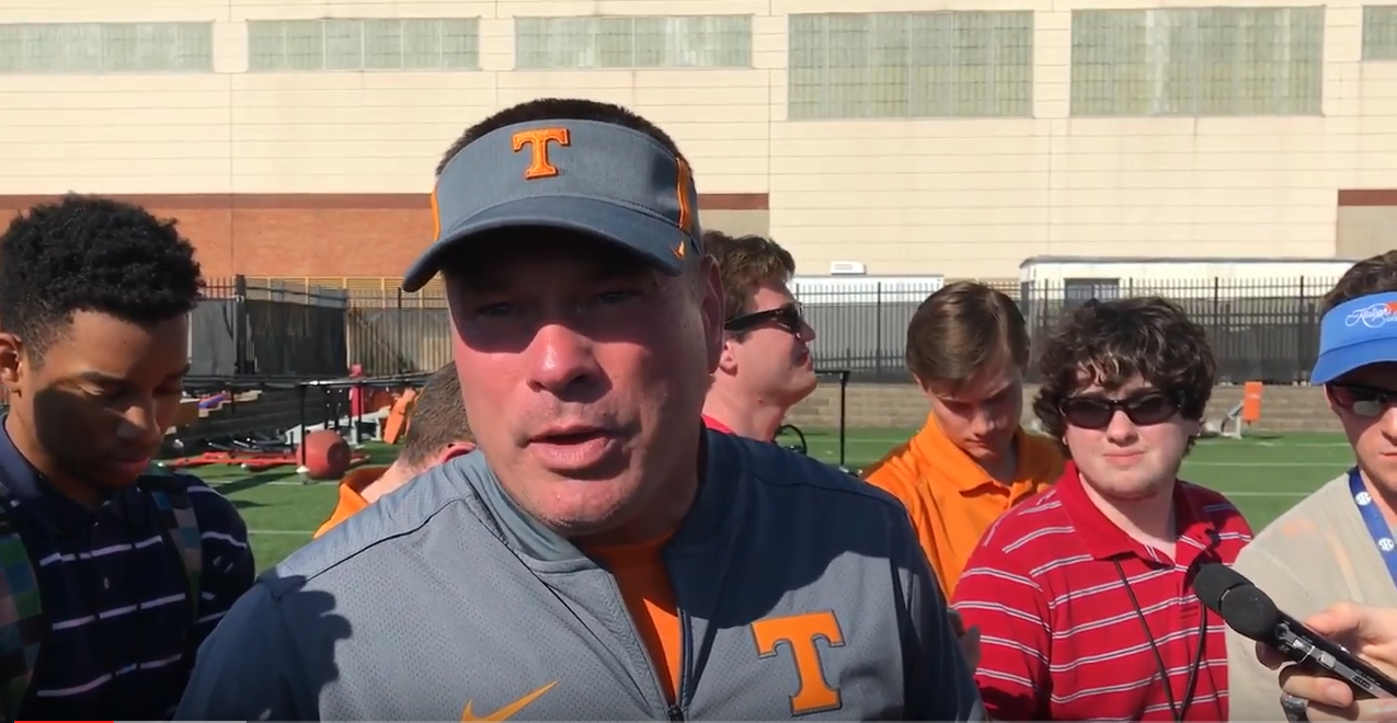 Butch Jones asked about suspensions and scrimmage, post-practice 8.18