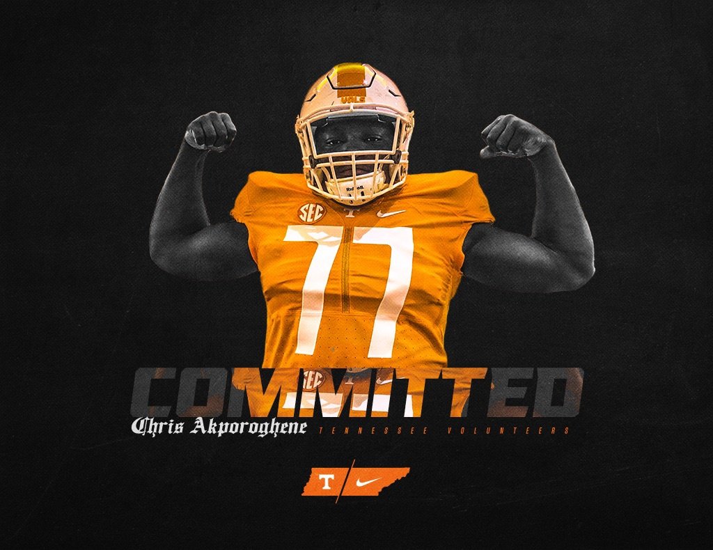 The commit video from the latest Vol, Chris Akporoghene