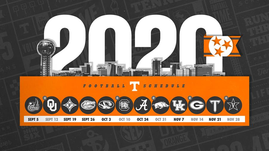 Tennessee football announces 2020 schedule