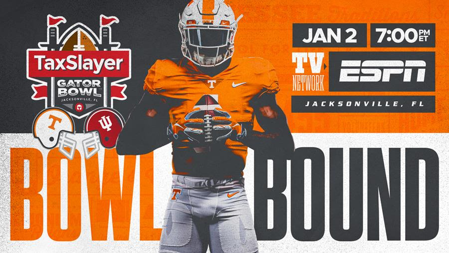 Vols to Play Indiana in TaxSlayer Gator Bowl