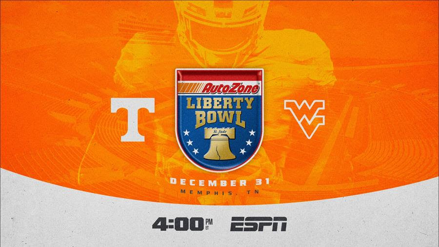 Tennessee, West Virginia To Meet In Liberty Bowl on New Year’s Eve